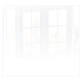 Decorative Glass Wall Tile (598 X 650 X 6mm) White RAL9010