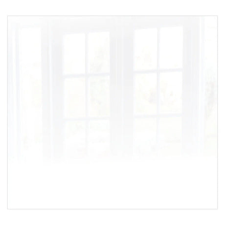 Decorative Glass Wall Tile (598 X 650 X 6mm) White RAL9010