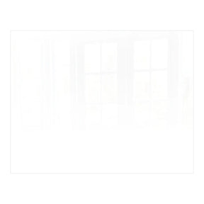 Decorative Glass Wall Tile (898 X 700 X 6mm) White RAL9010