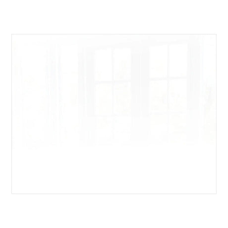 Decorative Glass Wall Tile (898 X 700 X 6mm) White RAL9010