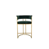 Dee Bar Stool Original Steel Gold Spray Upholstered