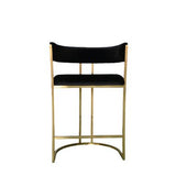 Dee Original Steel Gold Spray Upholstered Bar Stool