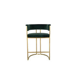 Dee Original Steel Gold Spray Upholstered Bar Stool