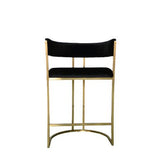 Dee Original Steel Gold Spray Upholstered Bar Stool