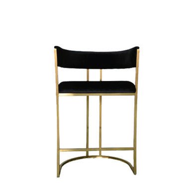 Dee Original Steel Gold Spray Upholstered Bar Stool