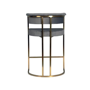Dee Original Steel Gold Spray Upholstered Bar Stool