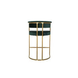 Dee Original Steel Gold Spray Upholstered Bar Stool