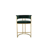 Dee Original Steel Gold Spray Upholstered Bar Stool