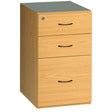 Desk High Pedestal, 2 Drawer, 1 Filer in Oak Melawood