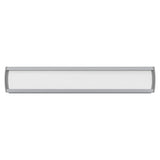 67 Brand Desk Name Plate Sign Frame, 280 x 50 mm, a Sleek Office Accessory with Plastic End Caps, Presented in a Silver Colour, Designed for Single-Sided Use with a Media Cover for 50 mm Profiles.