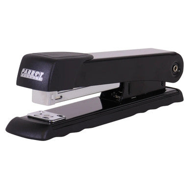Desktop Large Steel Stapler 210*(24/6 26/6) Black 20 Pages, Modern Black and Silver Stapler for Office Use.