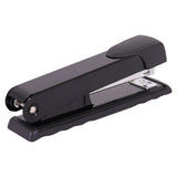 Desktop Large Steel Stapler 210*(24/6 26/6) Black 20 Pages, Black Steel Desktop Stapler for Fastening up to 20 Sheets of Paper.