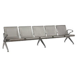 Die Cast Aluminium Airport Bench, Sleek and Modern Metal Seating for Airport Terminals.