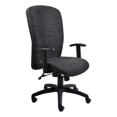 Diva High-back Office Chair by Office Stock South Africa, a Dark Grey Ergonomic Chair with Black Accents and Adjustable Armrests, Ideal for Comfort and Style, Where You Can Buy Office Chair South Africa.