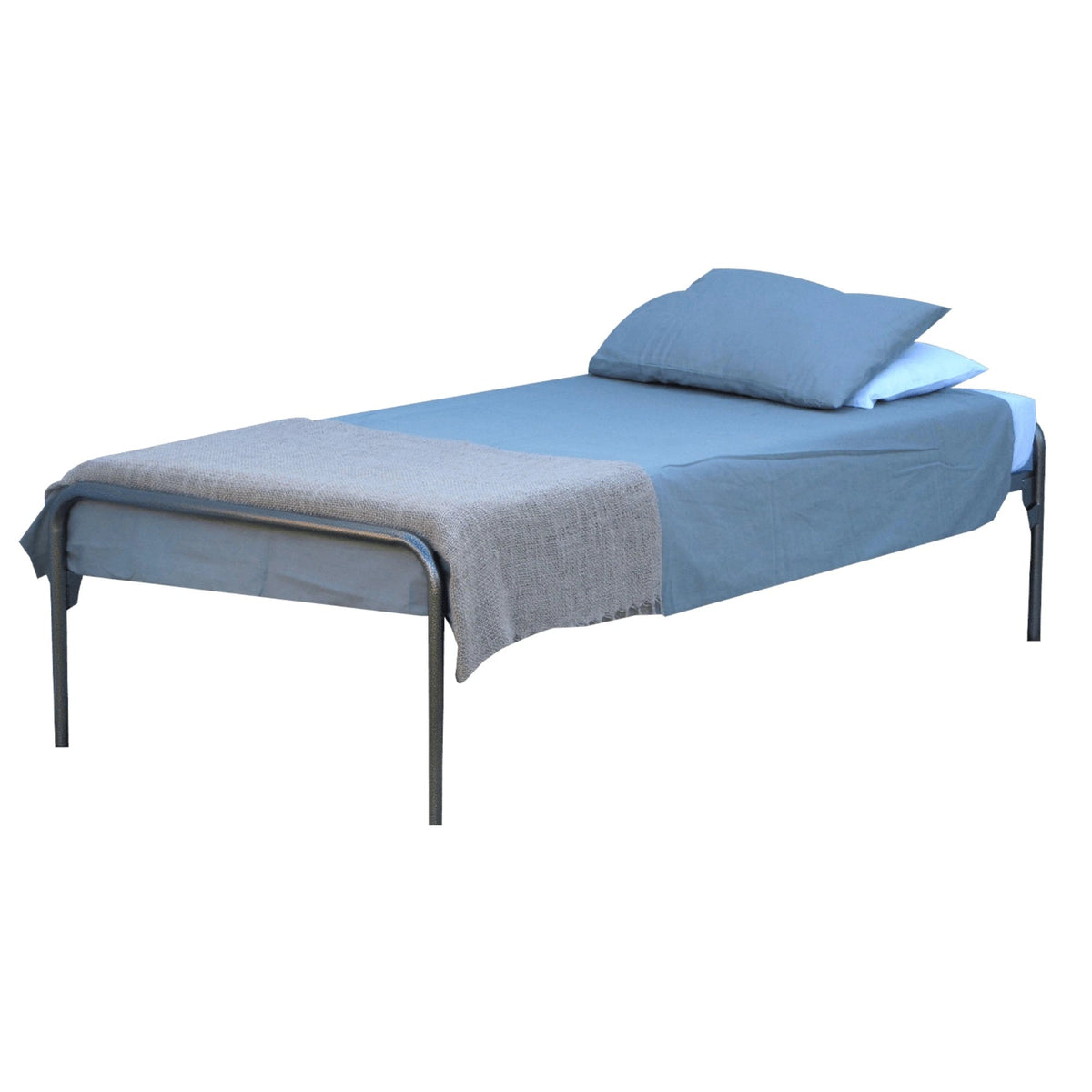 Divan Single Steel Bed 1900L x 915D x 325mm High (Welded Mesh 100 x 100mm with No Head and Foot Rest)