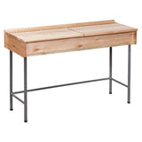 Double Boxed School Desk in Saligna Wood 1200mm Wide