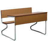 Double Combination School Desk in Supawood 1200mm Wide