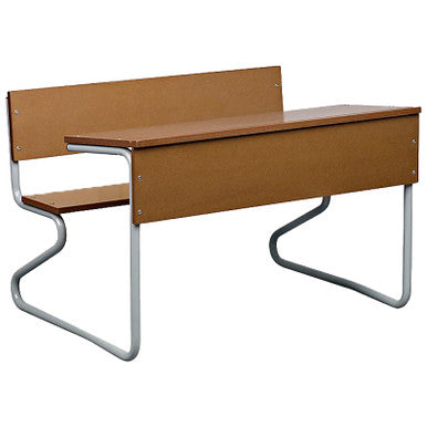 Double Combination School Desk in Supawood 1200mm Wide