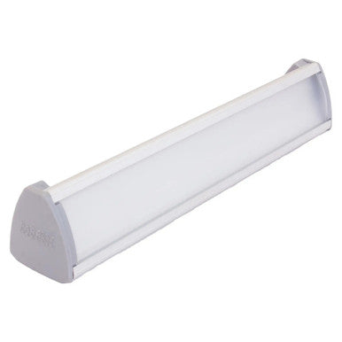 Clear Plastic Double-sided Desk Name Plate Sign Frame (280 x 50 mm) by 67, for Office Signage, with End Caps, Shown in Transparent Colour, Designed for Free-Standing Use on a Desk.