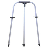 Easel Steel Telescopic (1100 x 2100 mm) BD9000, Adjustable White Metal Art Stand with Black Locking Clasps and Rubber Feet.