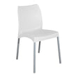 Easy Seat White Armless Indoor & Outdoor Dining Chair