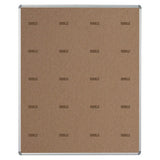 Educational Board Magnetic Chalkboard (1220 x 920 - Grey Squares - Side Panel - Option a)