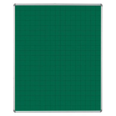Educational Board Magnetic Chalkboard, Side View of a Large Grey Square Chalkboard with Grid Pattern for Educational Use.