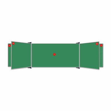 Educational Board Magnetic Chalkboard (1820 × 1220 – Centre Panel – Option C)