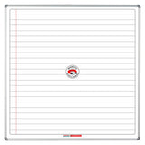 Educational Board Magnetic Whiteboard (1220 × 1220 – White Lines. Side Panel – Option A)