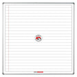 Educational Board Magnetic Whiteboard (1220 × 1220 – White Lines. Side Panel – Option A)