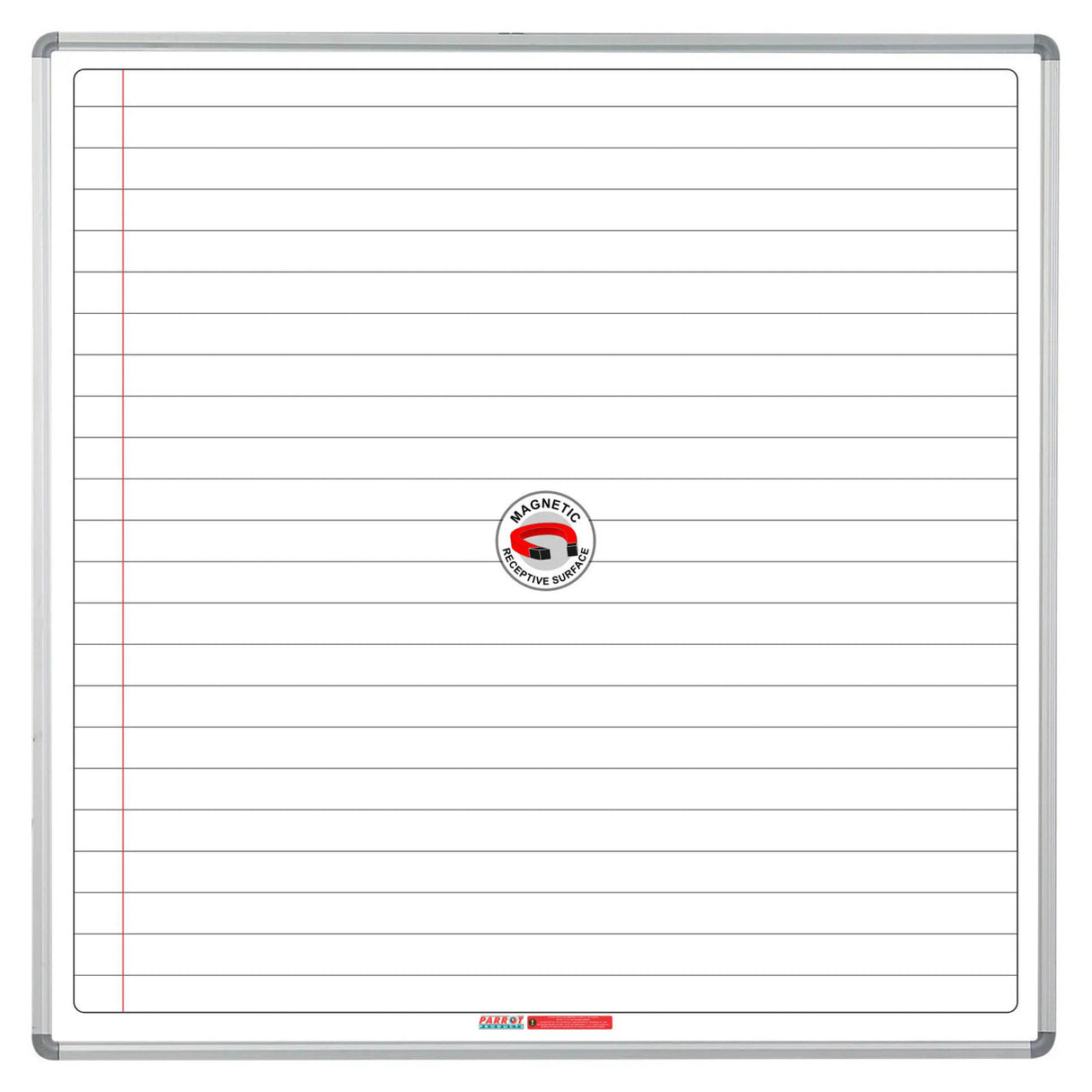 Educational Board Magnetic Whiteboard (1220*1220 - White Lines. Side Panel - Option A)