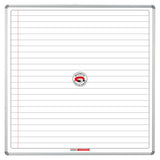 Educational Board Magnetic Whiteboard, a 1220 x 1220 Whiteboard with White Lines and a Side Panel Option A.