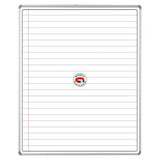 Educational Board Magnetic Whiteboard (1220 × 920 – White Lines – Side Panel – Option A)