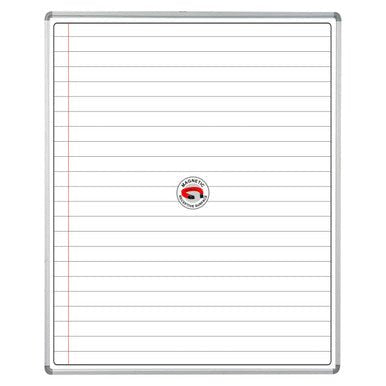 Educational Board Magnetic Whiteboard (1220 × 920 – White Lines – Side Panel – Option A)