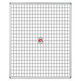 Educational Board Magnetic Whiteboard (1220 × 920 – White Squares – Side Panel – Option A)