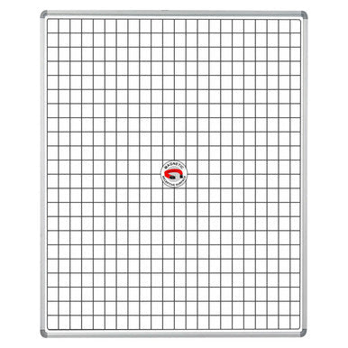 Educational Board Magnetic Whiteboard (1220 × 920 – White Squares – Side Panel – Option A)
