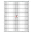 Educational Board Magnetic Whiteboard (1220 × 920 – White Squares – Side Panel – Option A)