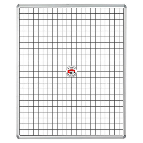 Educational Board Magnetic Whiteboard (1220 × 920 – White Squares – Side Panel – Option A)