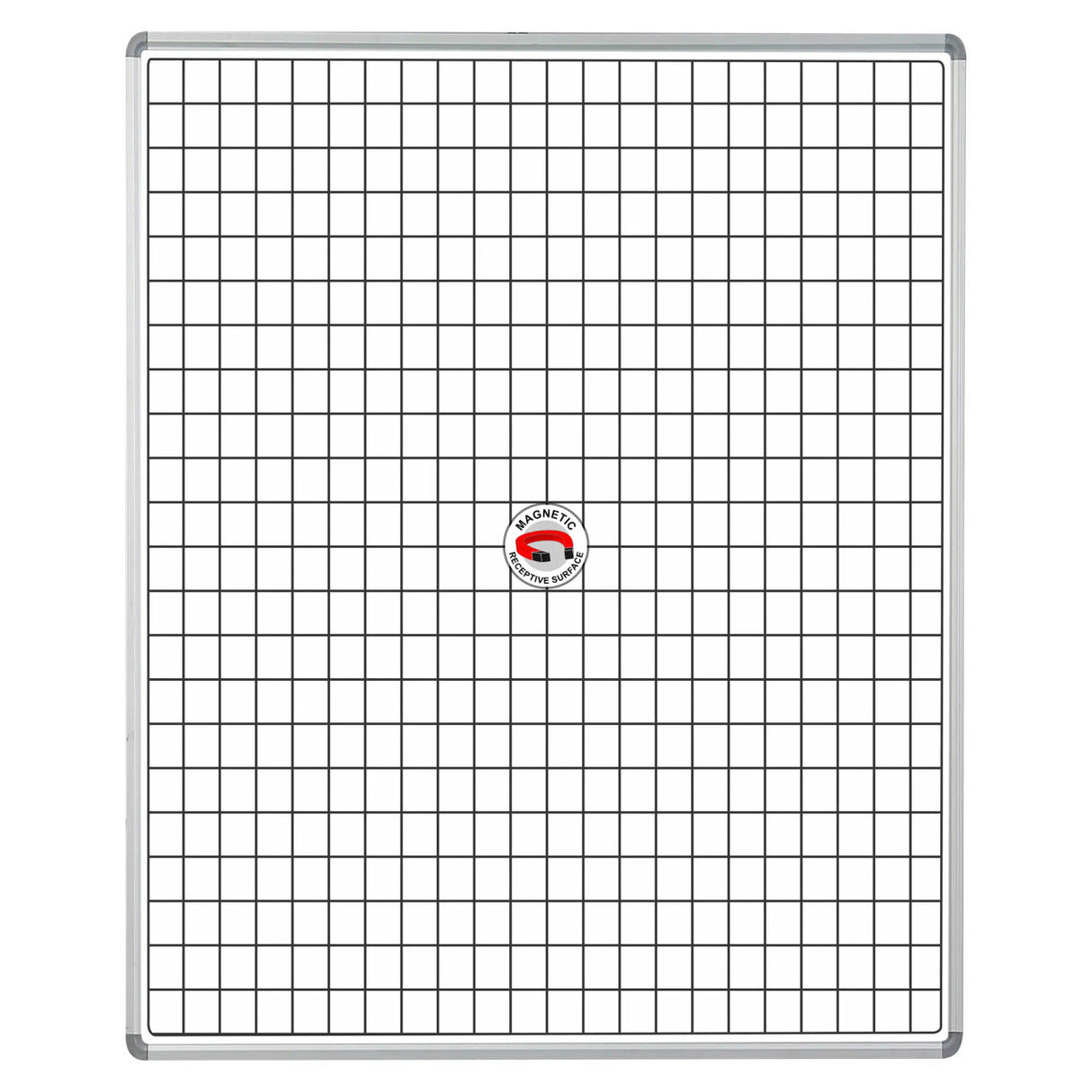 Educational Board Magnetic Whiteboard (1220*920 - White Squares - Side Panel - Option A)