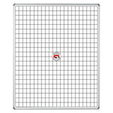Educational Board Magnetic Whiteboard (1220*920 - White Squares - Side Panel - Option A)