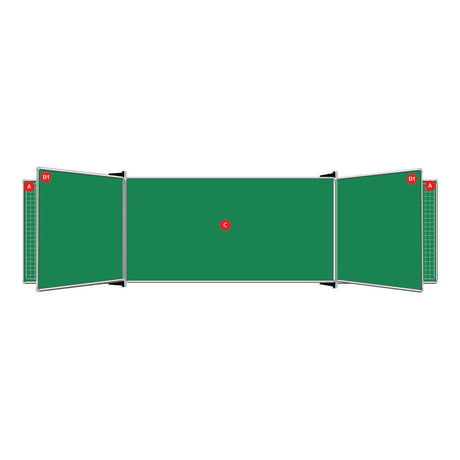 Educational Board Non-Magnetic Chalkboard (1220 × 1220 – Chalk Squares – Side Panel – Option A)