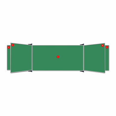 Educational Board Non - Magnetic Chalkboard (1820 x 1220 - Centre Panel - Option C)