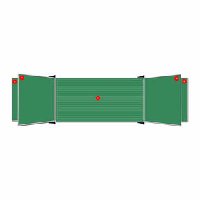 Educational Board Non-Magnetic Chalkboard (2420 × 1220 – Lines – Centre Panel – Option C)