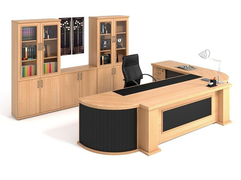 Embassy Executive Desk in Veneer Wood