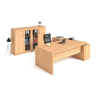 Excellence - 50 Executive Desk in Veneer Wood - Additional View 4