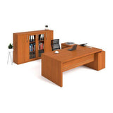 Excellence-50 Executive Desk in Veneer Wood | Office Furniture | Office Stock