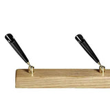Executive Solid Wood Double Pen Stand