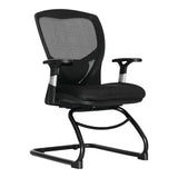 Falcon Visitor Office Chair by 67, a Sleek Black Ergonomic Office Chair with Mesh Back and Armrests, Ideal as a Comfortable Office Chair South Africa for Daily Use, Featuring a Sturdy Frame and Adjustable Design.