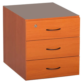 Fitted Pedestal 3 Draw in Cherry Melawood