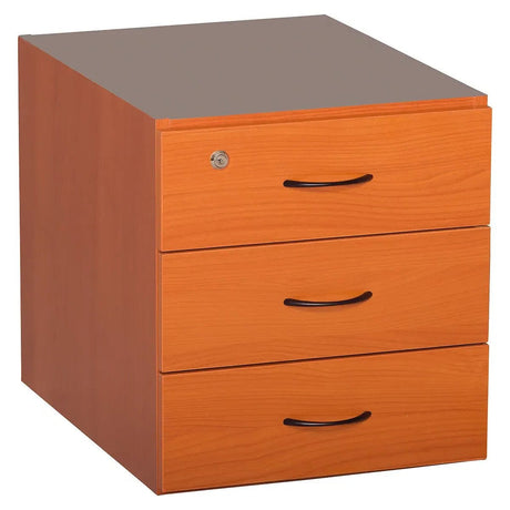 Fitted Pedestal 3 Draw in Cherry Melawood